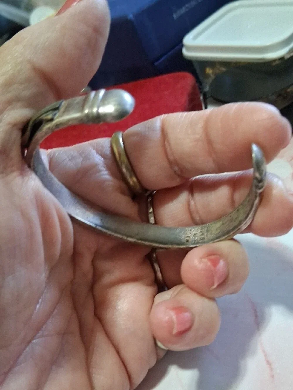 Silver-Tone Cuff Bracelet